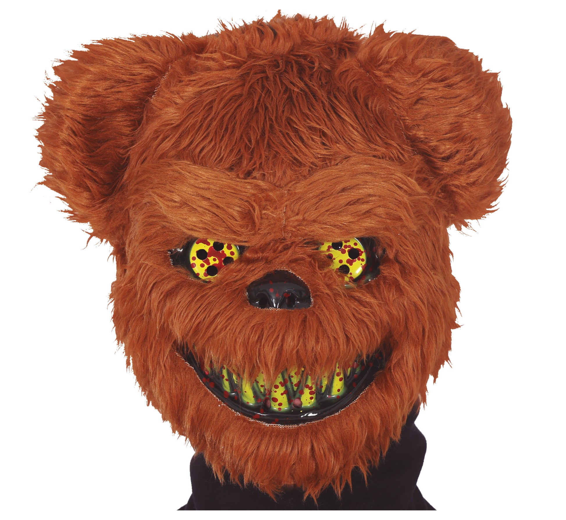 HORROR BEAR MASK WITH FUR,PVC