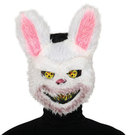 HORROR RABBIT MASK WITH FUR, PVC
