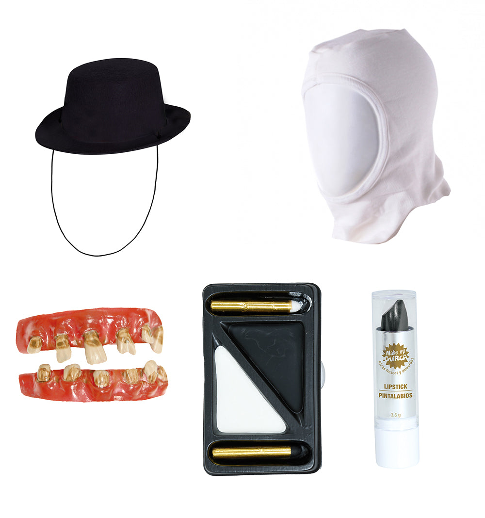 HORROR CLOWN SET, 5 ARTICLES
