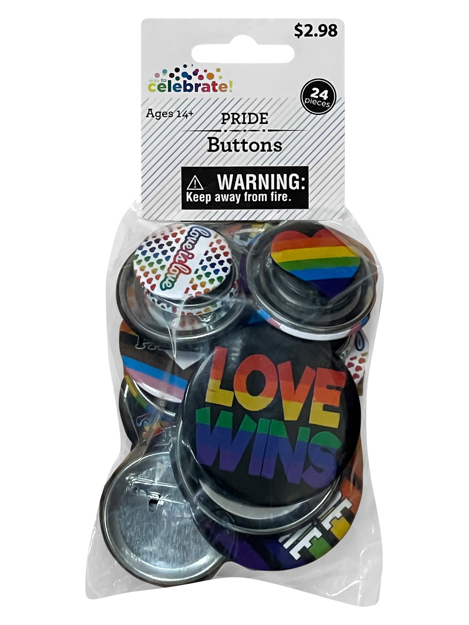 Pride - Pack Of 24 Rainbow Badges 1