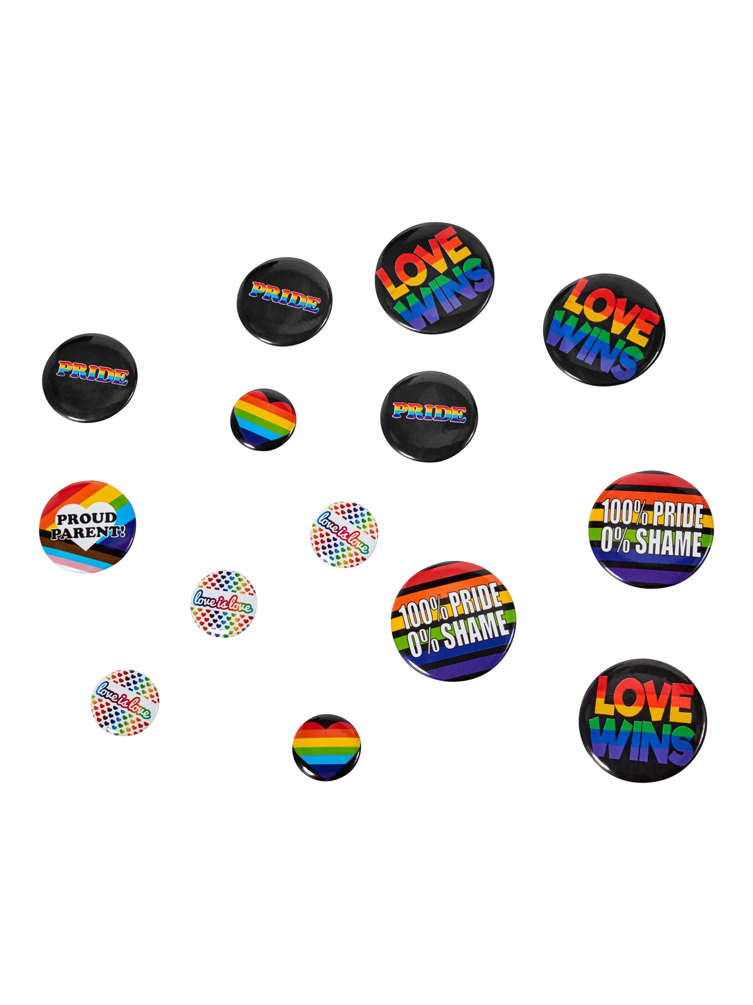 Pride - Pack Of 24 Rainbow Badges 2