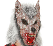 WOLF MASK WITH HAIR, LATEX