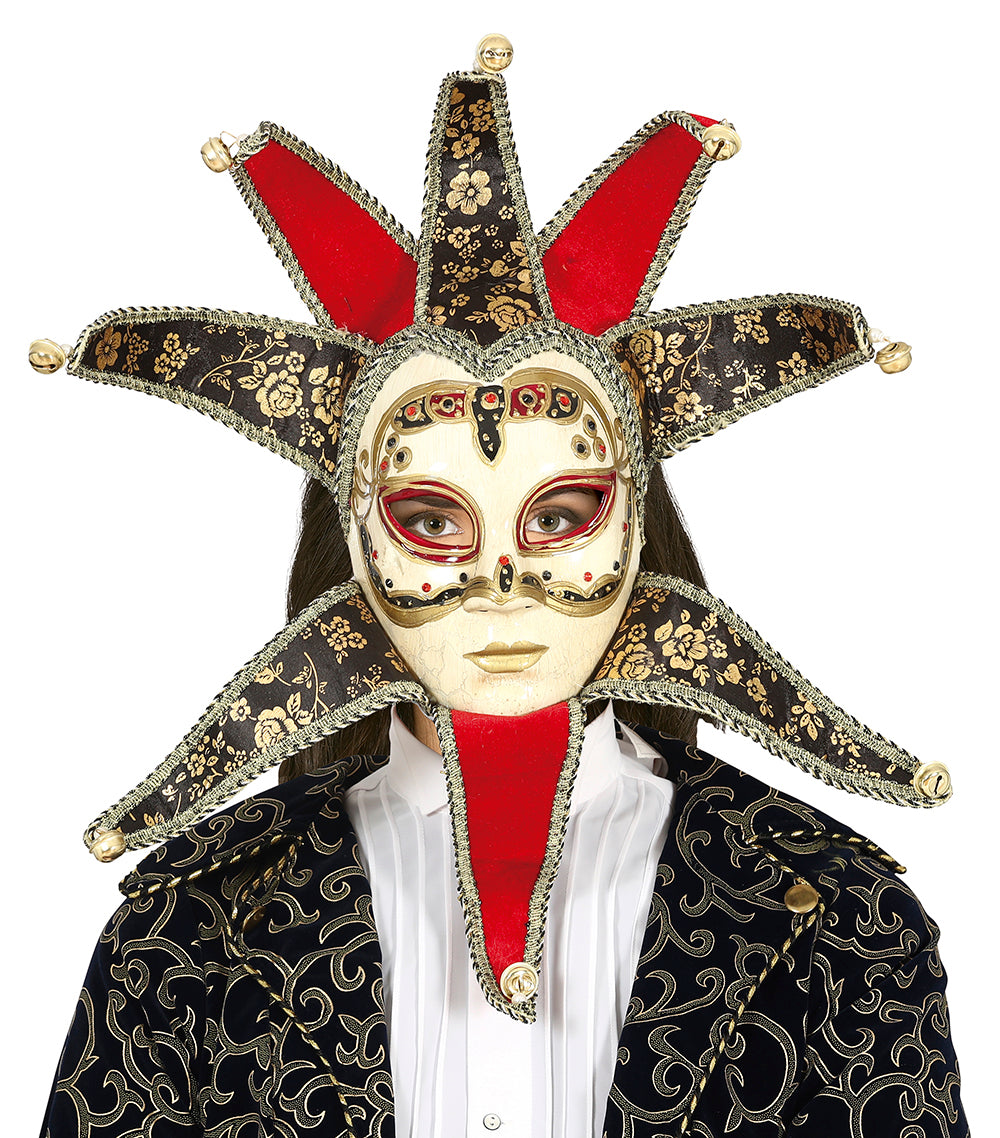RED WOMAN VENETIAN MASK