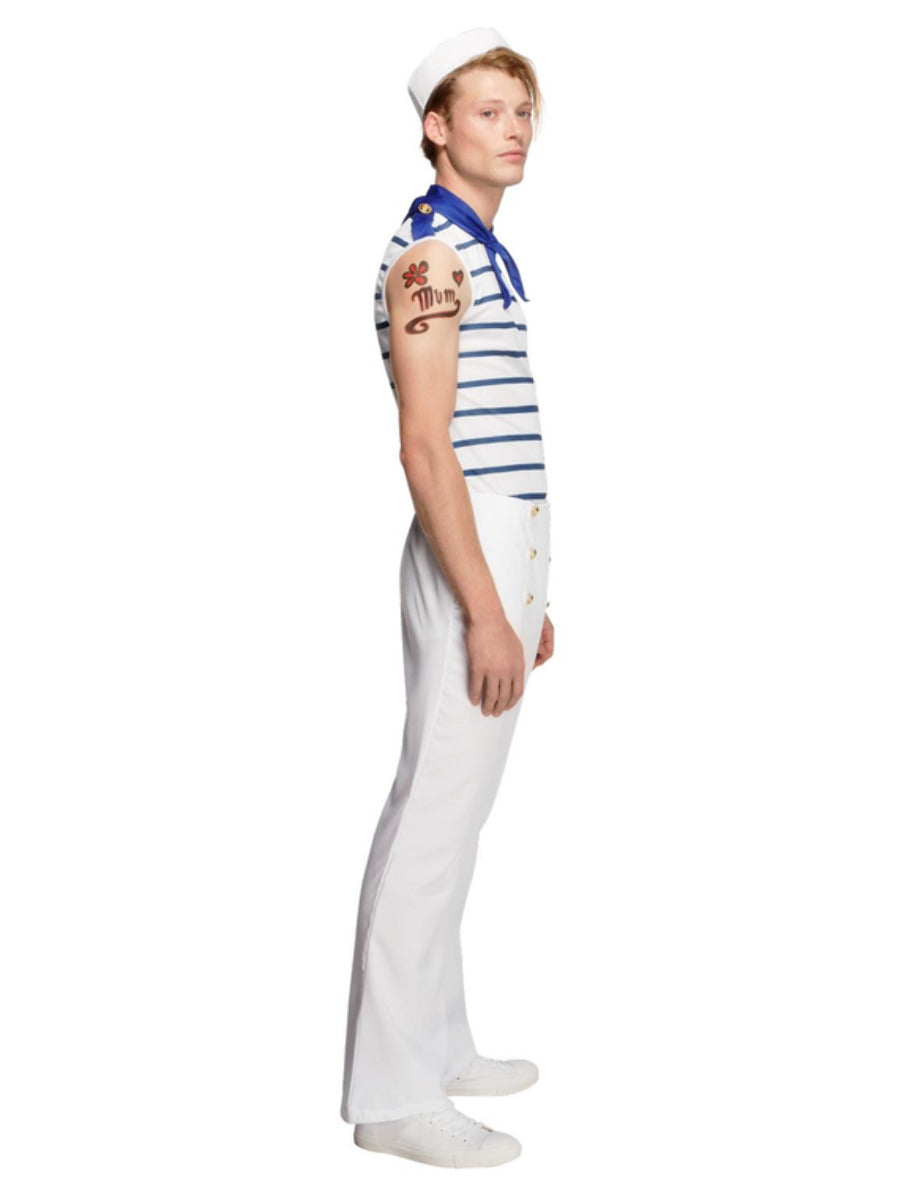 Fever Male French Sailor Costume, White - 4