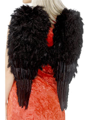 Feather Angel Wings, Black 1
