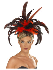 Burlesque Headband, Black & Red - 1