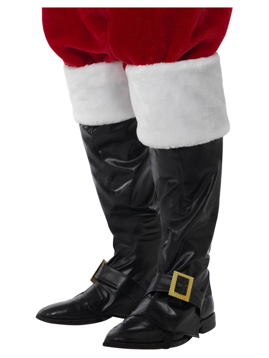 Santa Boot Covers, Black - 1
