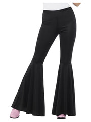 Flared Trousers, Ladies, Black - 1