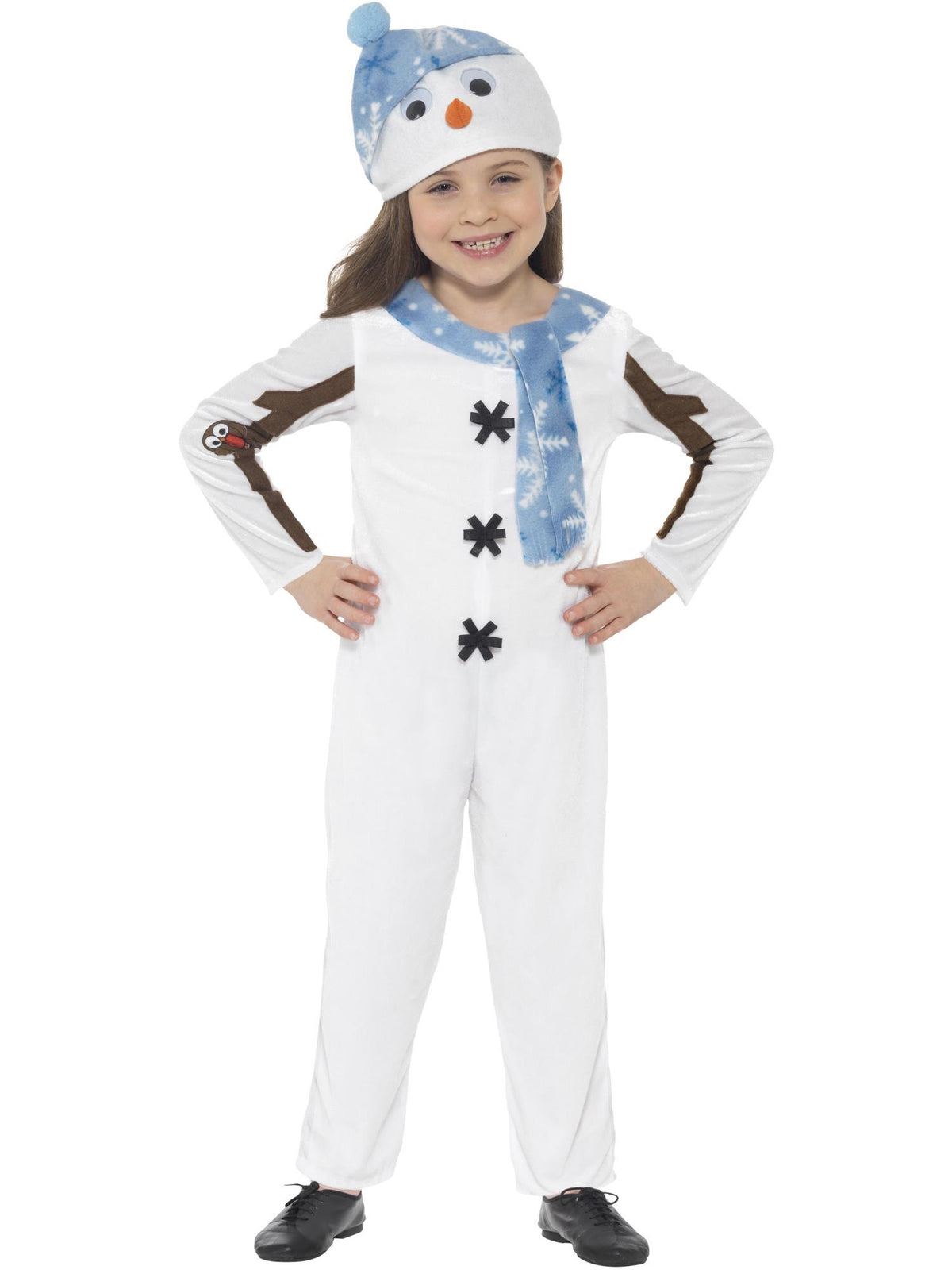 Snowman Toddler Costume, White 1