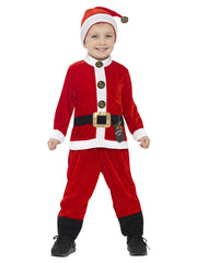 Santa Toddler Costume, Red & White - 1