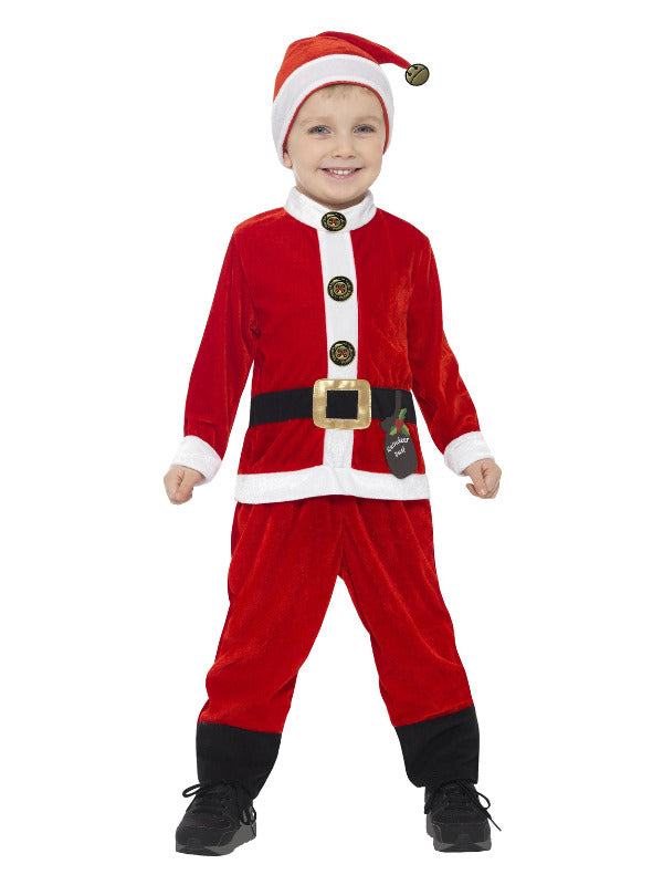 Santa Toddler Costume, Red & White - 2