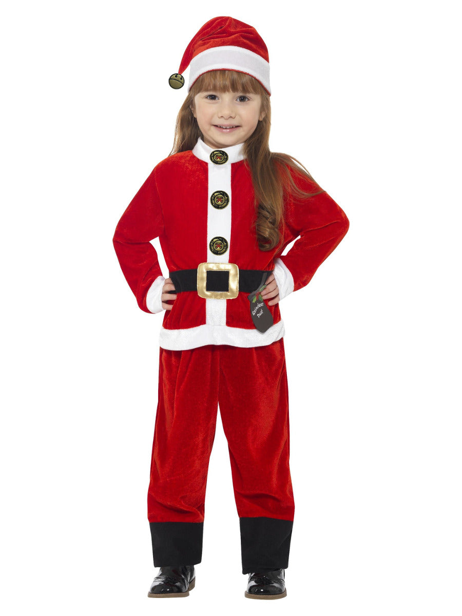 Santa Toddler Costume, Red & White - 5
