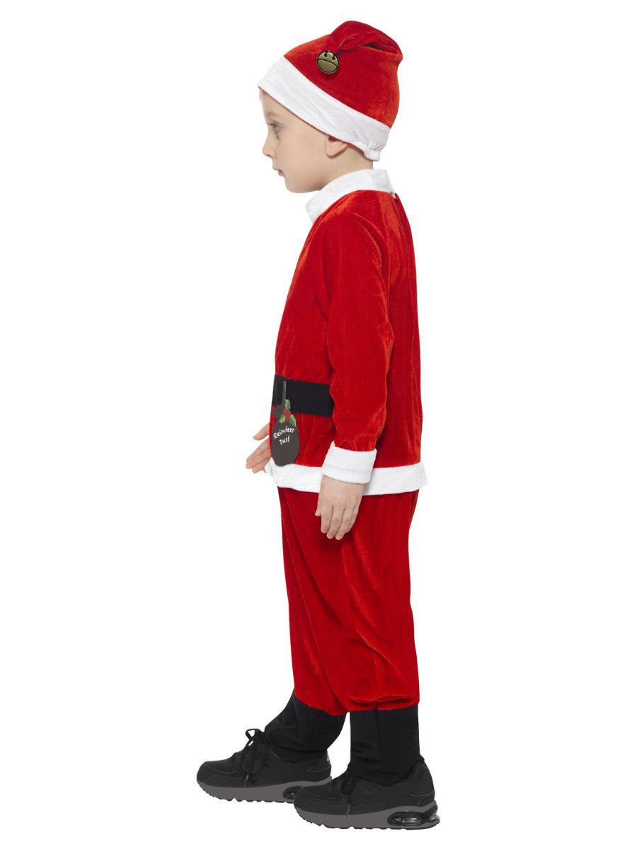 Santa Toddler Costume, Red & White - 4