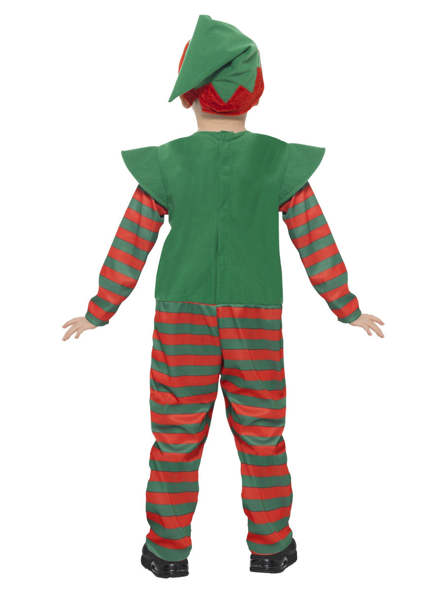 Elf Toddler Costume, Red & Green - 3