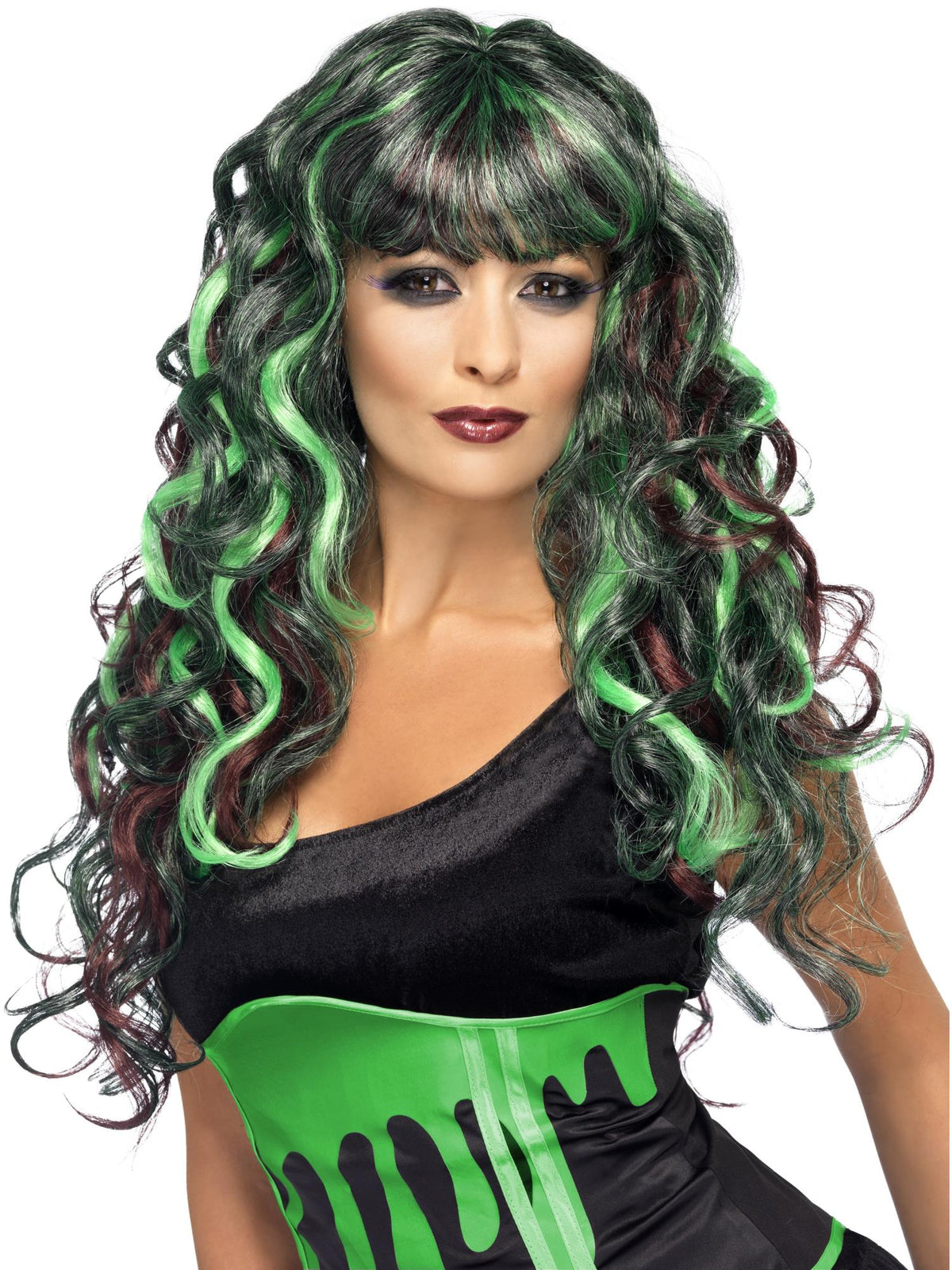 Monster Wig, Black & Green 1