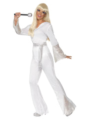 70s Disco Lady Costume, White - 1