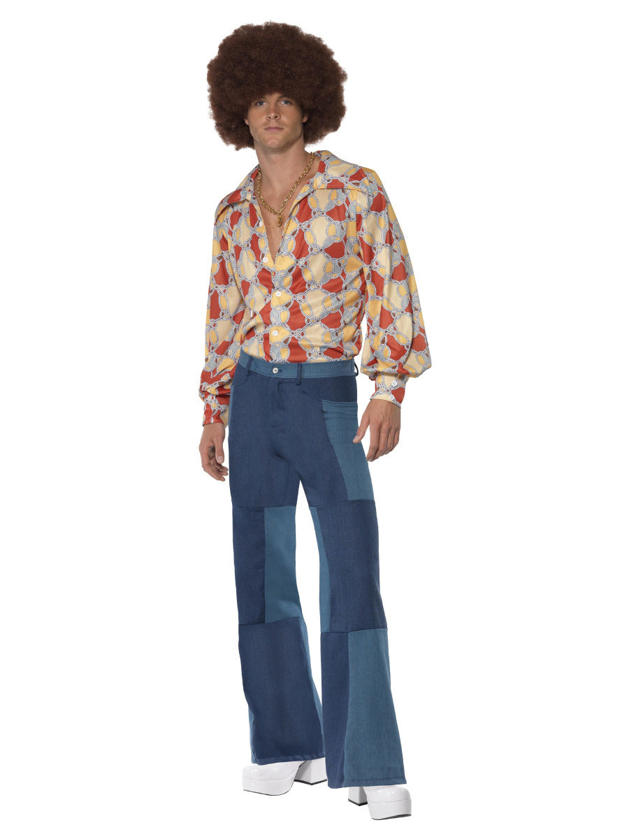 70s Retro Costume, Blue - 1