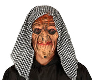 LATEX HOODED WITCH MASK