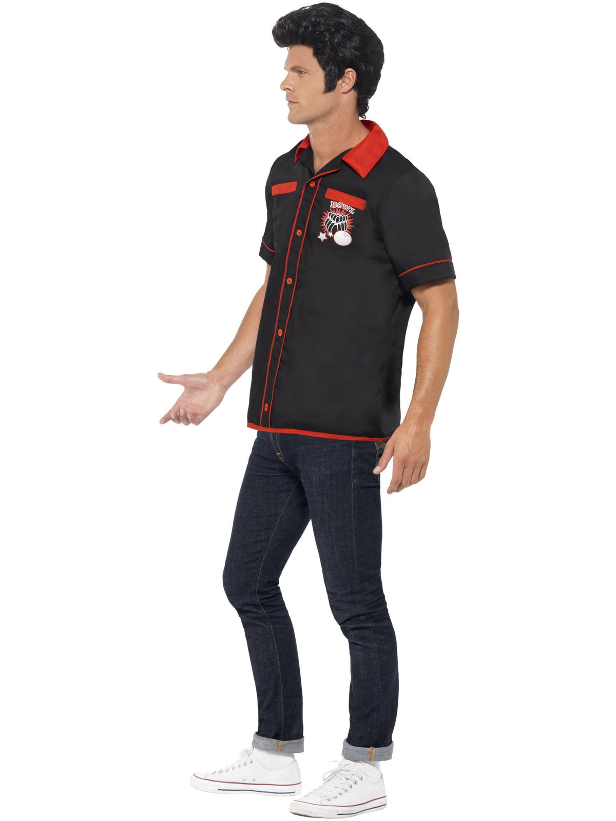 50s Bowling Shirt, Black 3