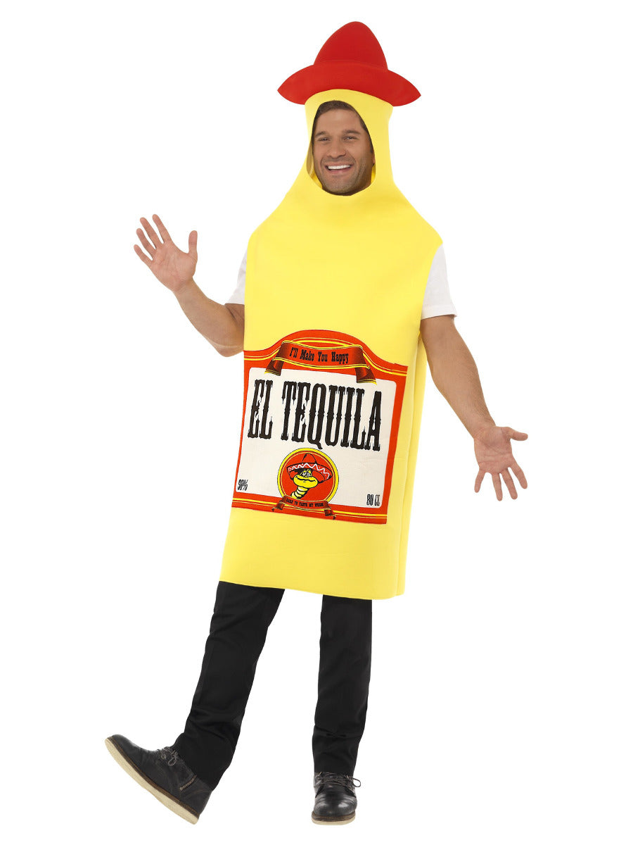 Tequila Bottle Costume, Yellow - 1