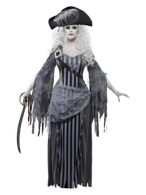 Deluxe Ghost Ship Princess Costume, Grey - 2