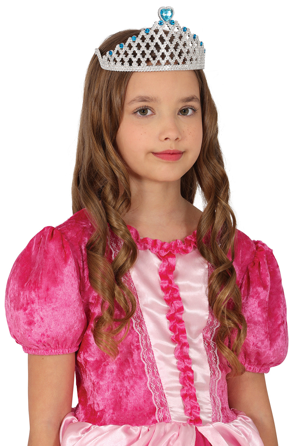 ICE PRINCESS SILVER TIARA BLUE HEART, CHILDREN