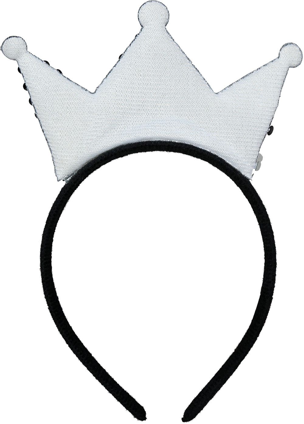 SILVER SEQUIN CROWN HEADBAND, ADULTS