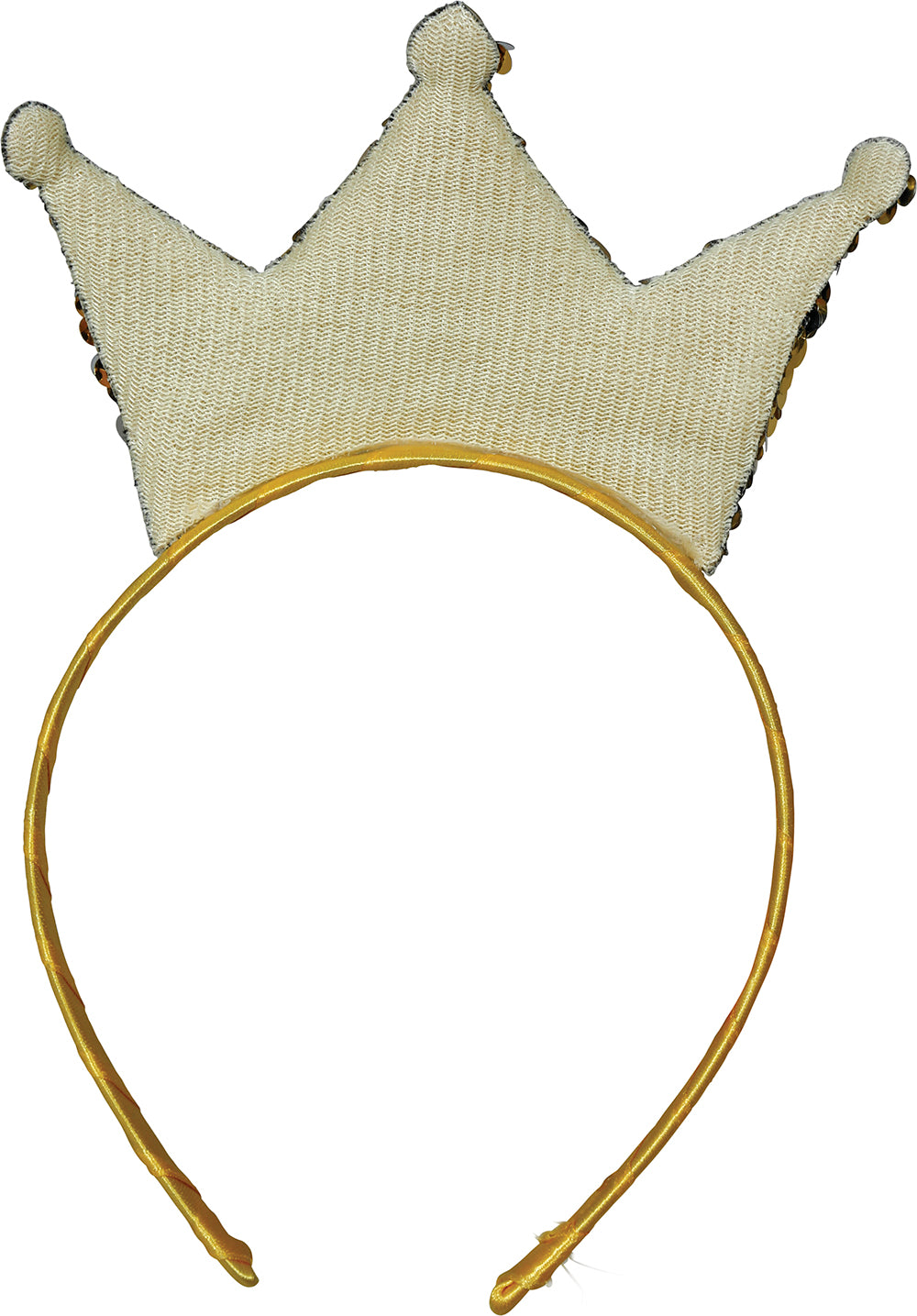 GOLD SEQUIN CROWN HEADBAND, ADULTS