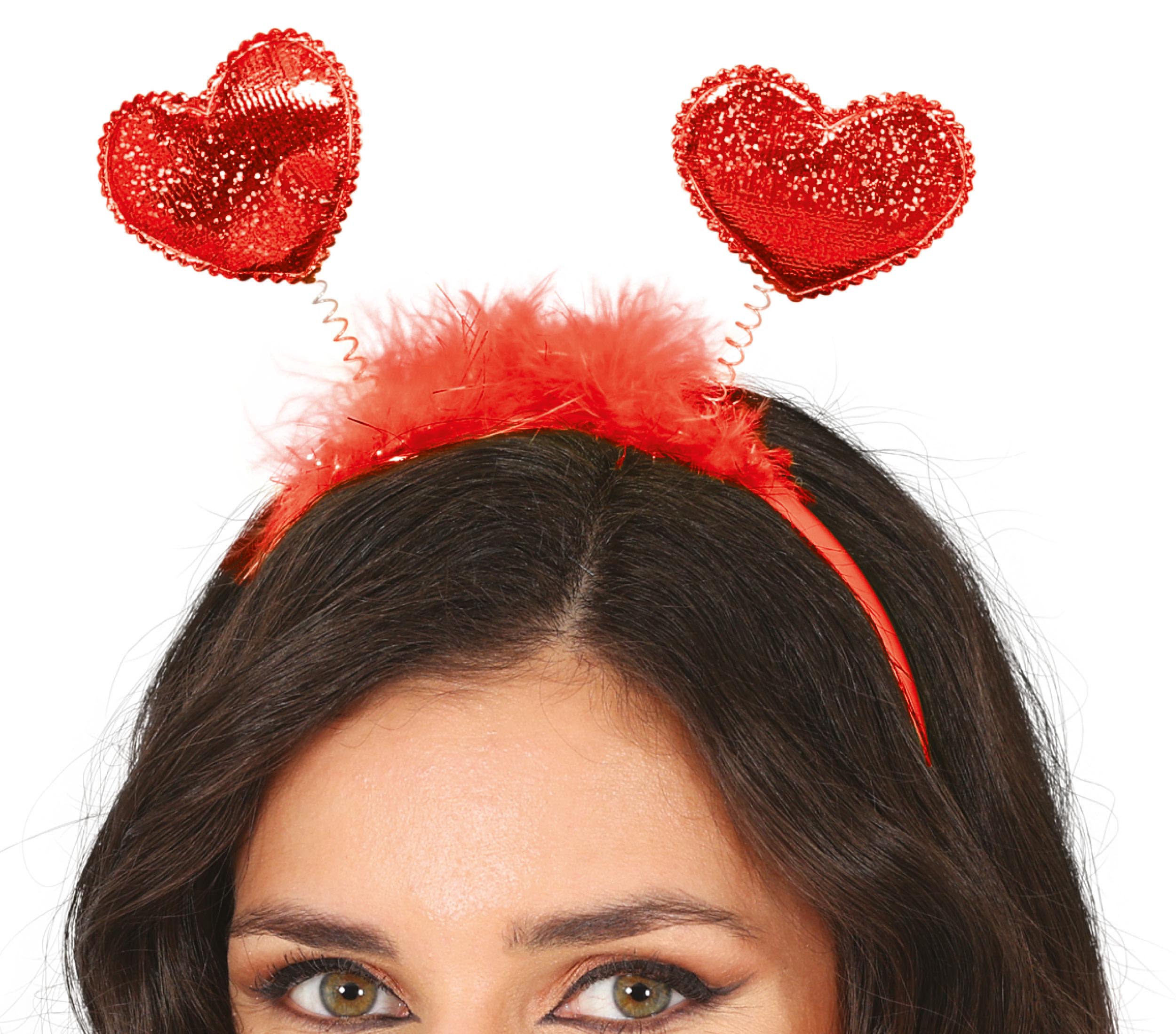 RED HEARTS HEADBAND, ADULTS
