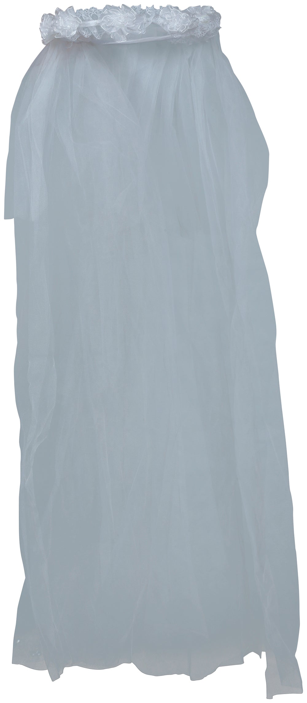 BRIDAL VEIL WITH FLOWER CROWN, ADULT