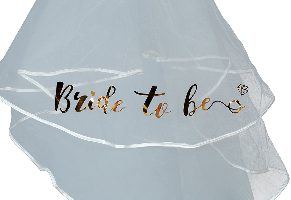BRIDE TO BE VEIL BRIDE 70 CMS, ADULT
