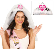 BRIDAL VEIL WITH HEART TIARA, ADULT