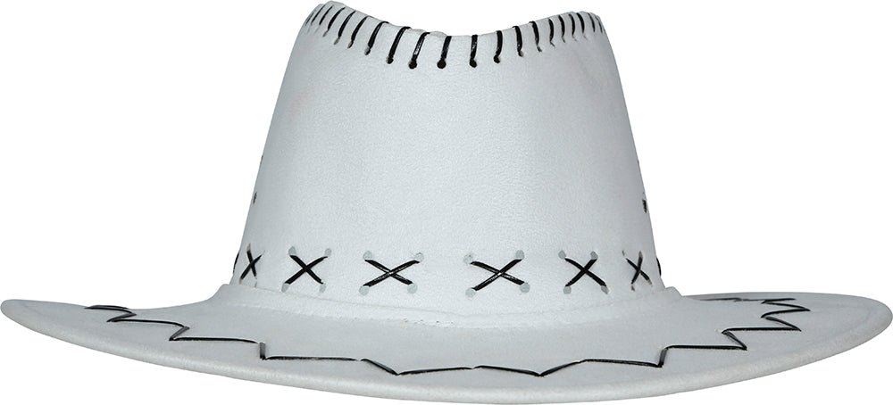 FAUX LEATHER COWBOY HAT