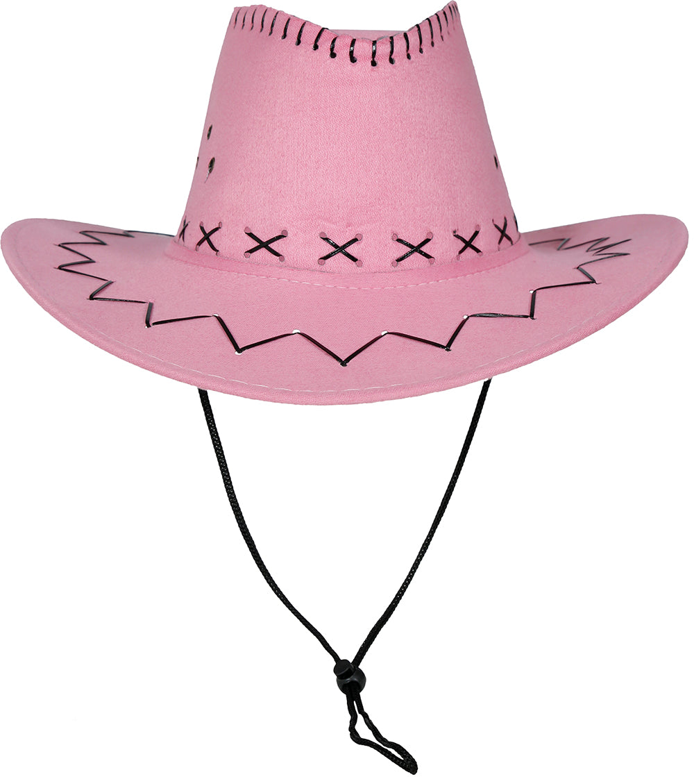 FAUX LEATHER COWBOY HAT