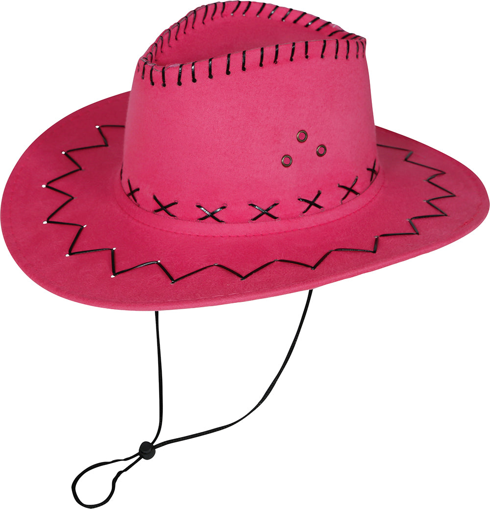 FAUX LEATHER COWBOY HAT