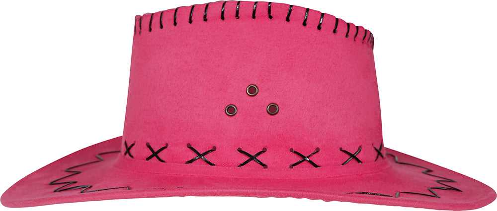 FAUX LEATHER COWBOY HAT