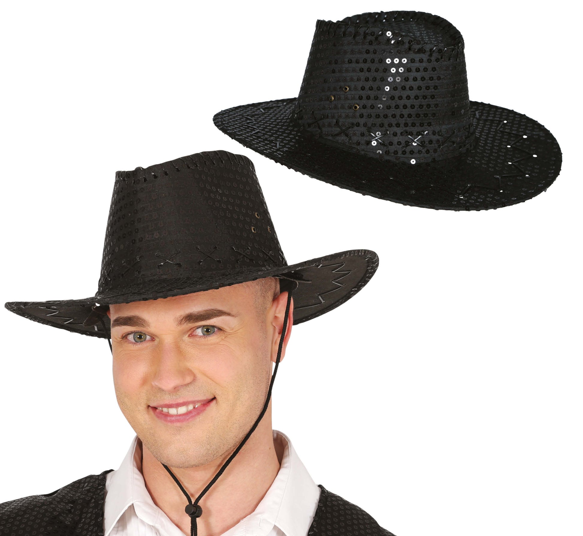 SEQUINED COWBOY HAT