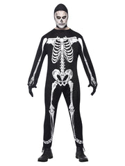 Skeleton Costume, Black - 1
