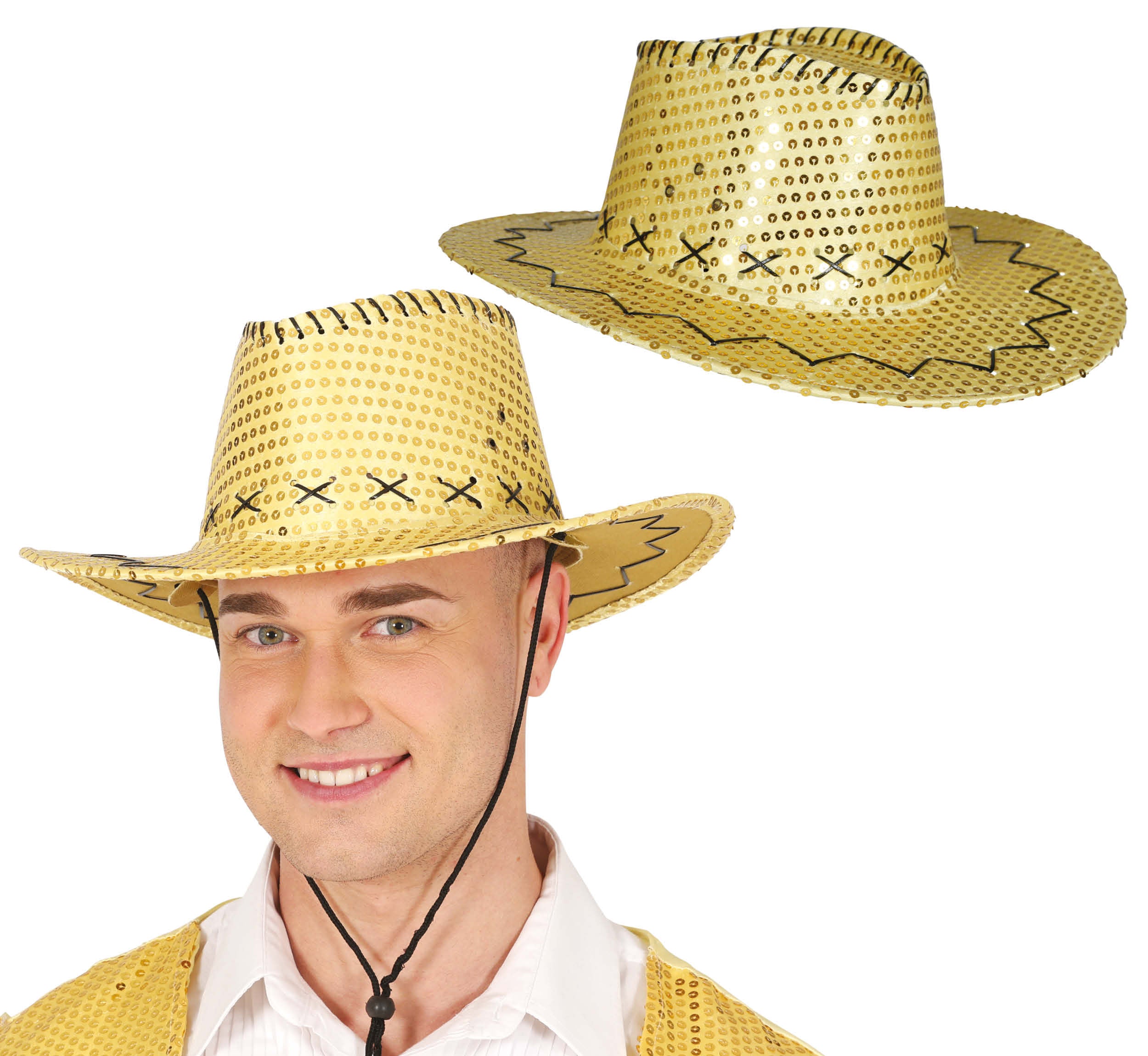 SEQUINED COWBOY HAT