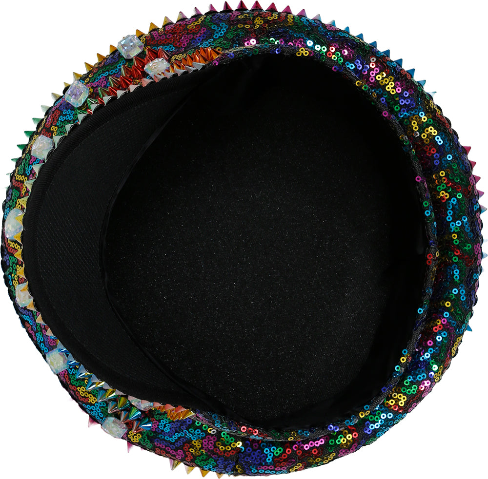 POLICE MULTICOLOR HAT WITH STUDS, ADULT