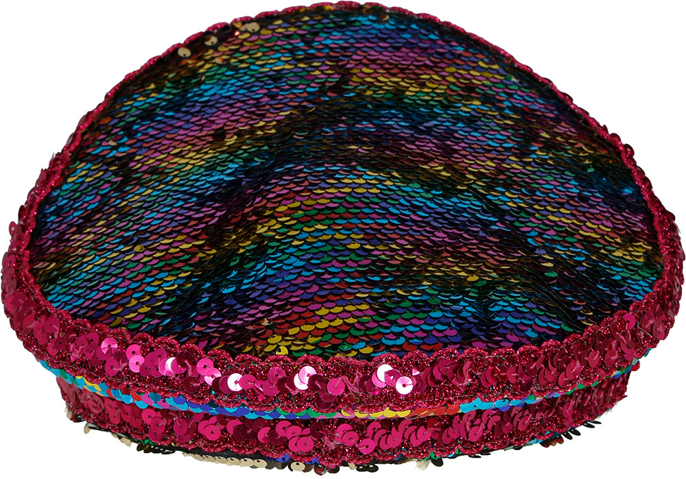 POLICE PINK HAT WITH MULTICOLOR STONES, ADULT