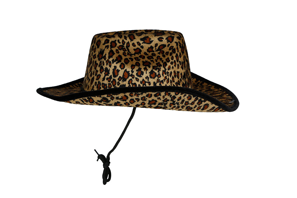 LEOPARD COWBOY HAT, ADULT
