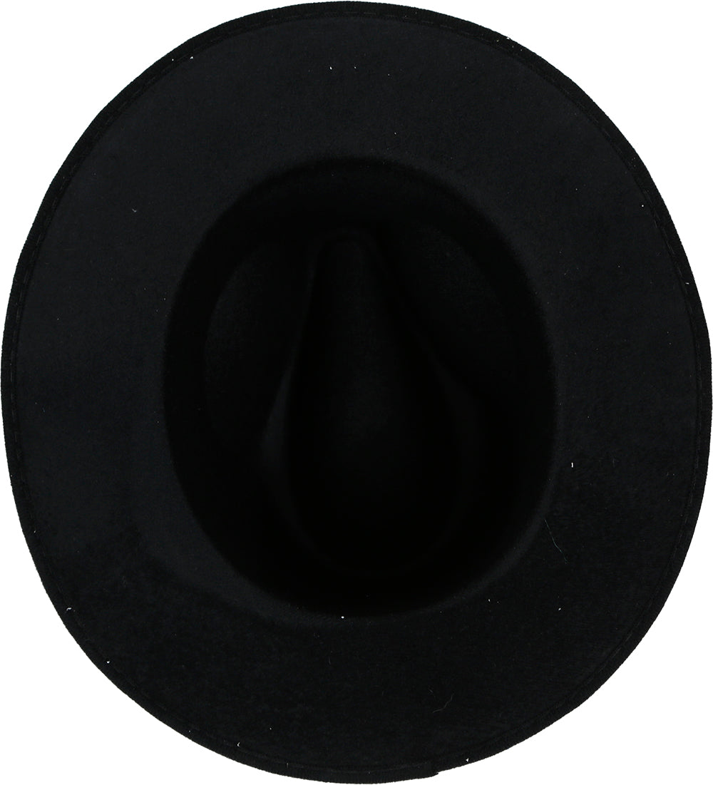 BLACK FELT COWBOY HAT WITH STUDS, ADULT