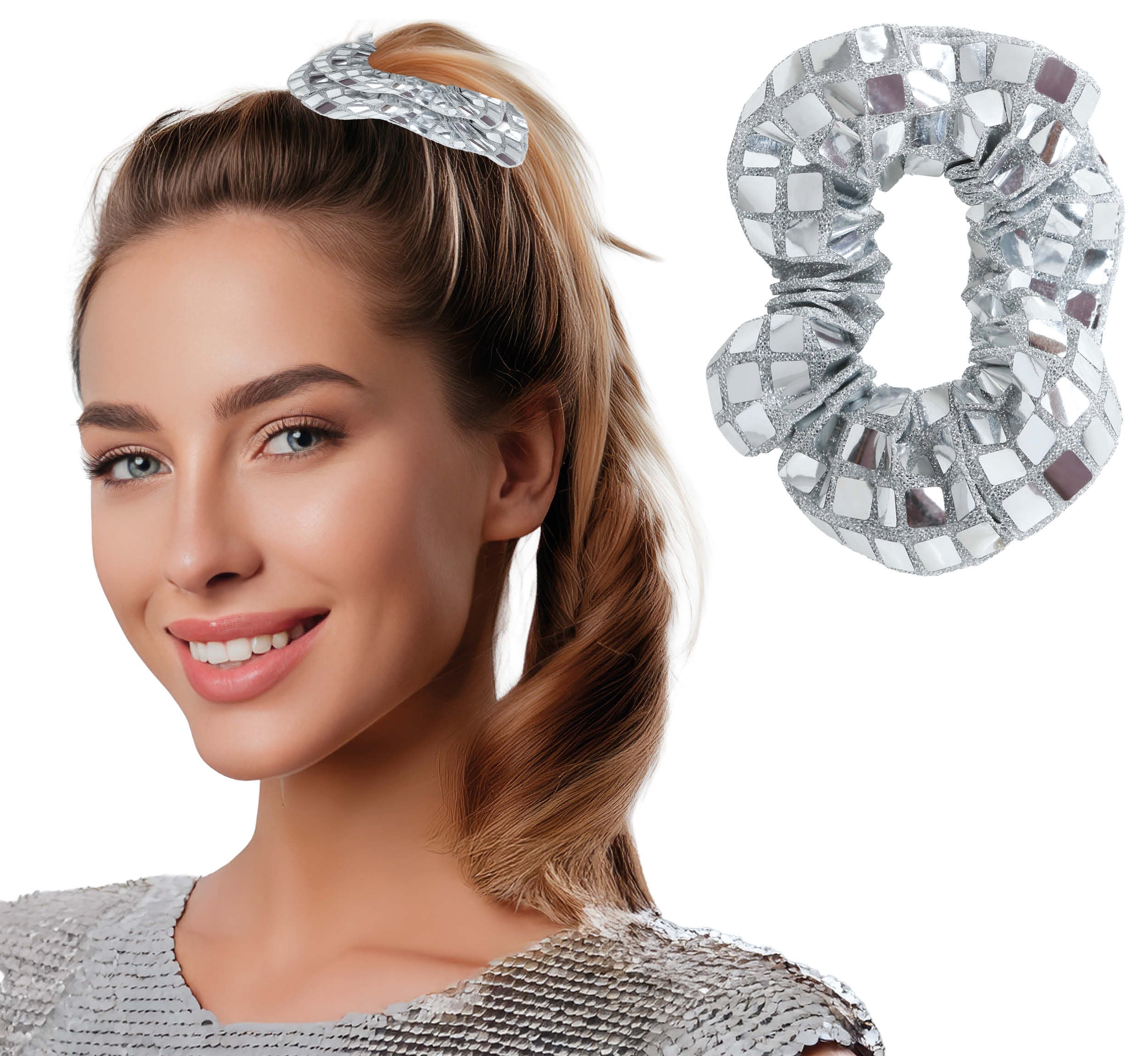80S SILVER HAIR TIE