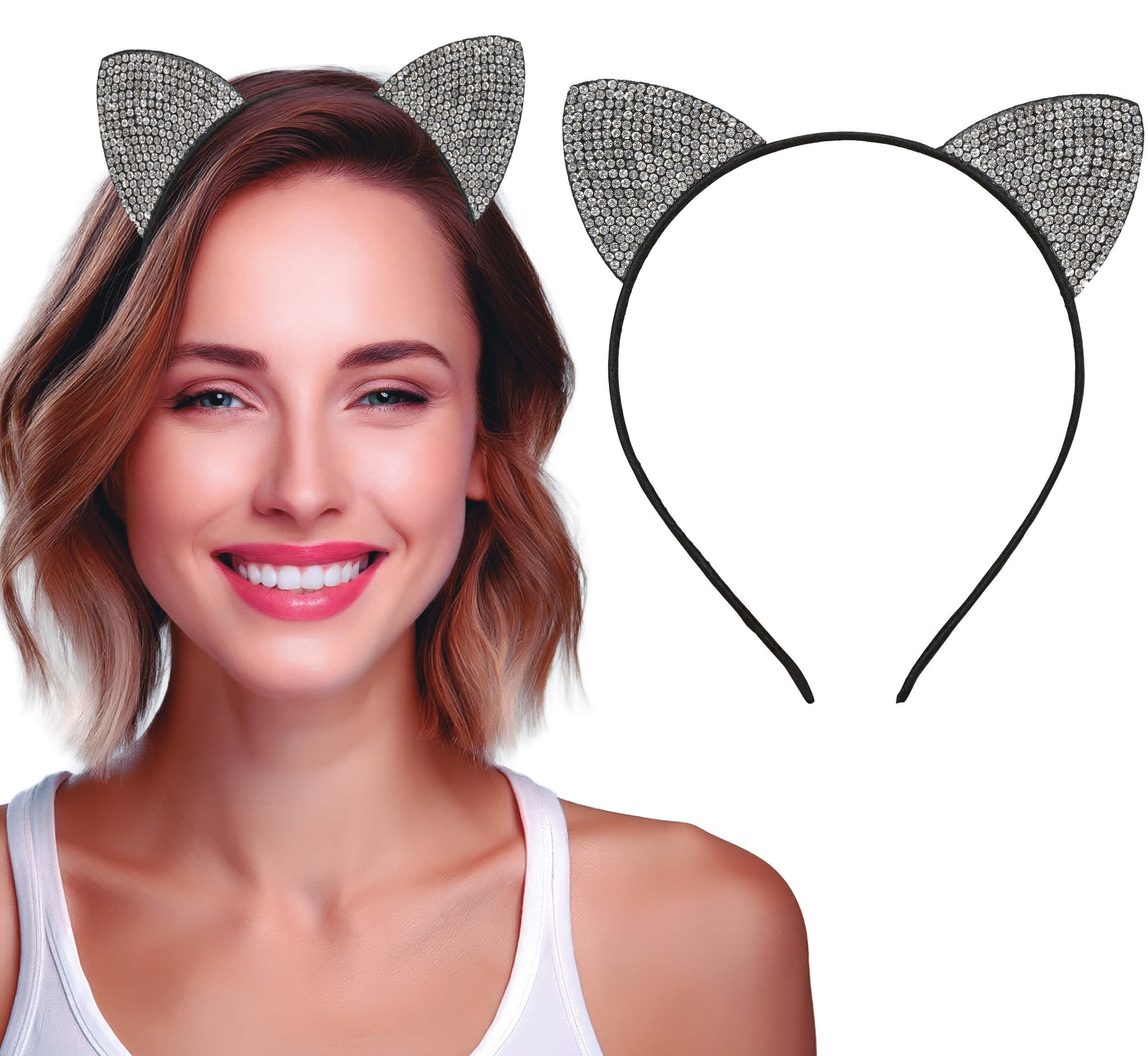 KITTY SILVER HEADBAND