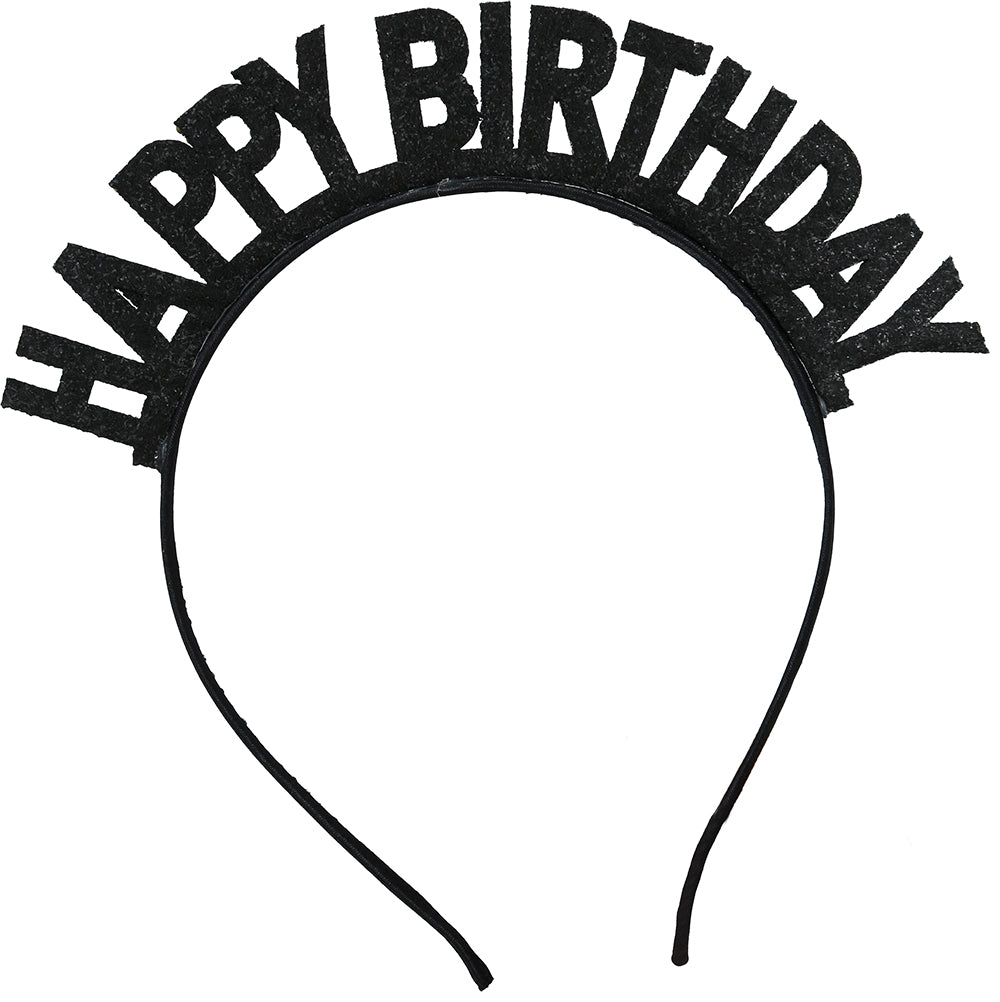 HAPPY BIRTHDAY SILVER HEADBAND