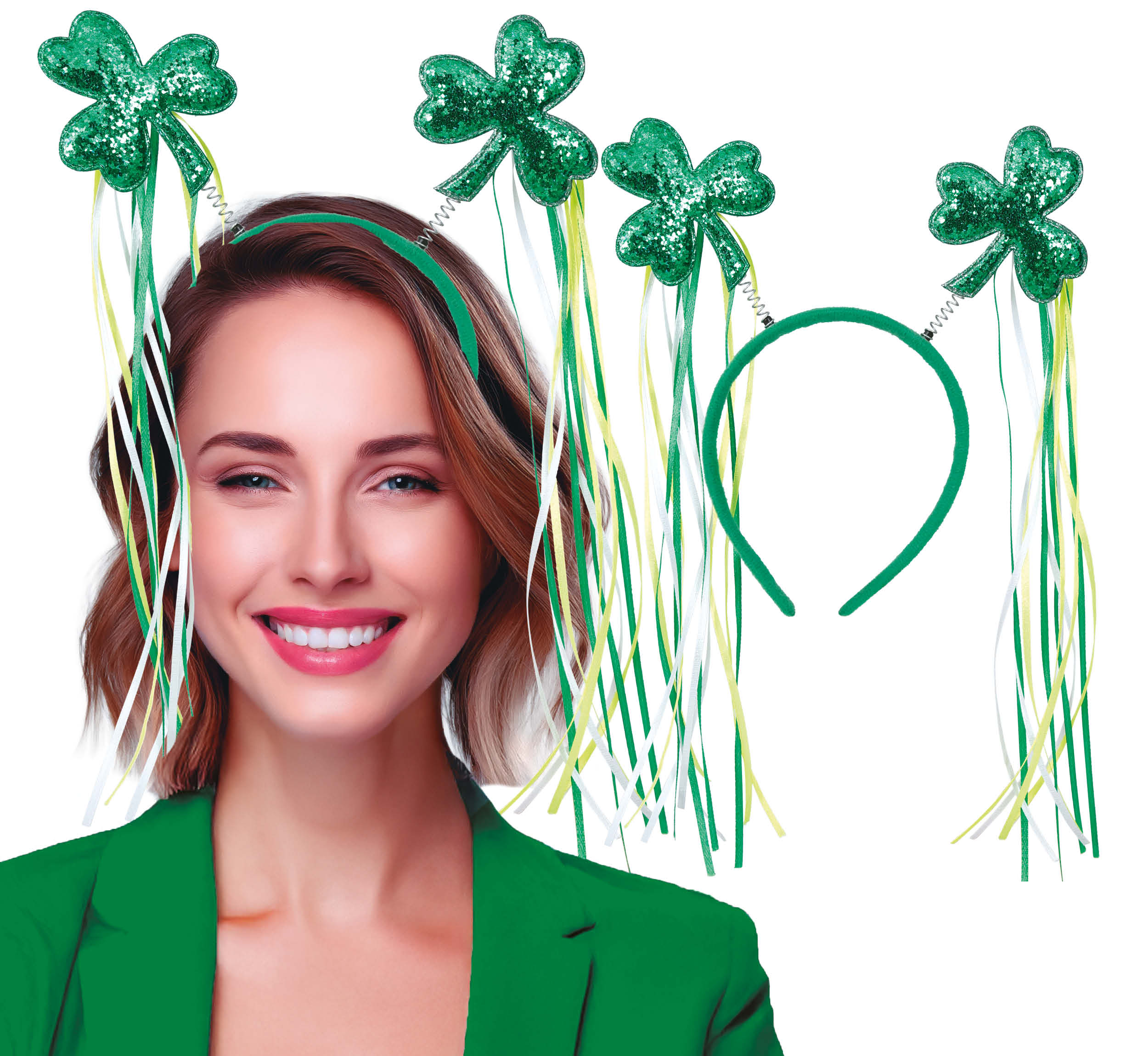 ST. PATRICK'S CLOVER HEADBAND