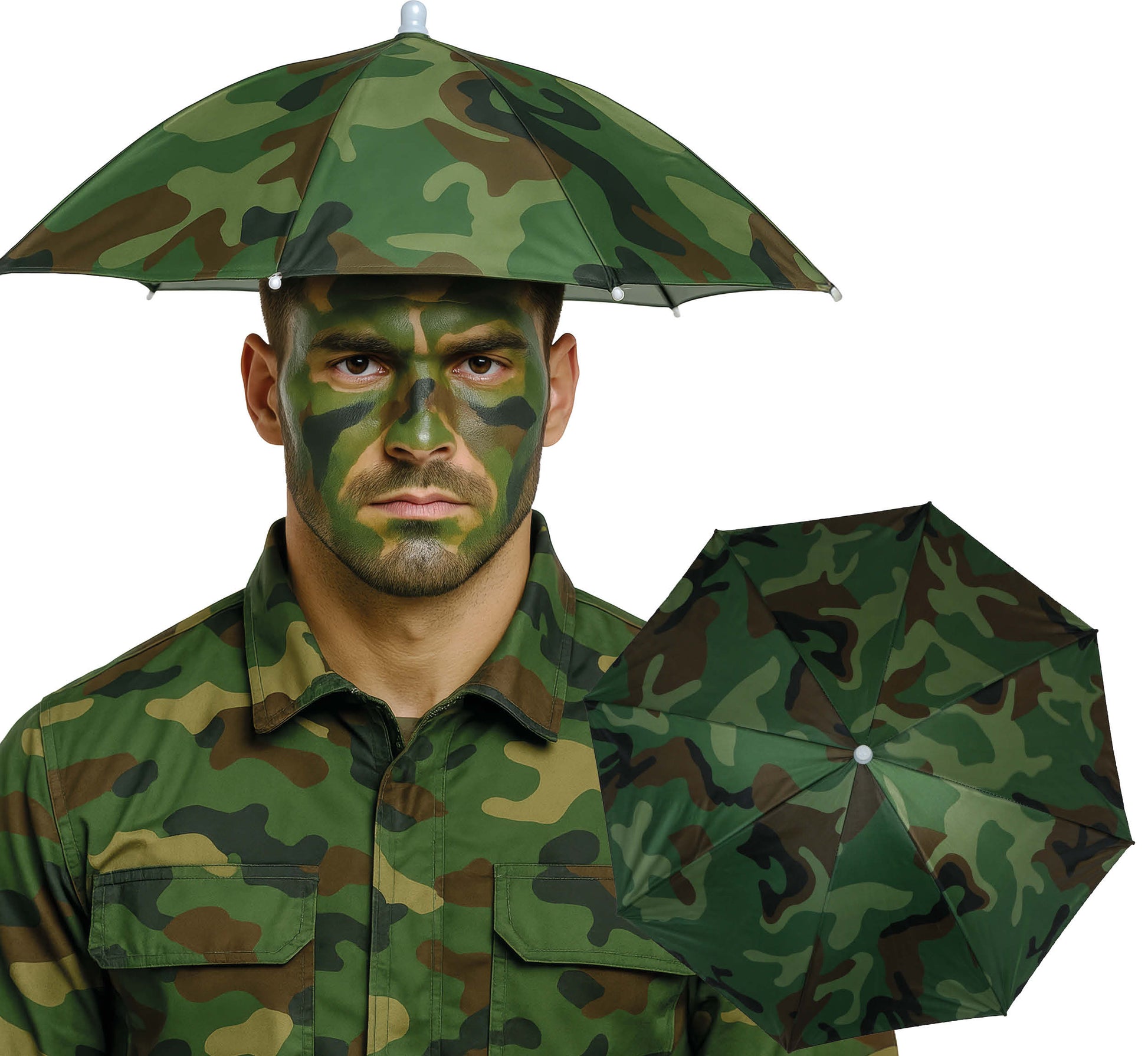 70 CM MILITARY HEAD UMBRELLA