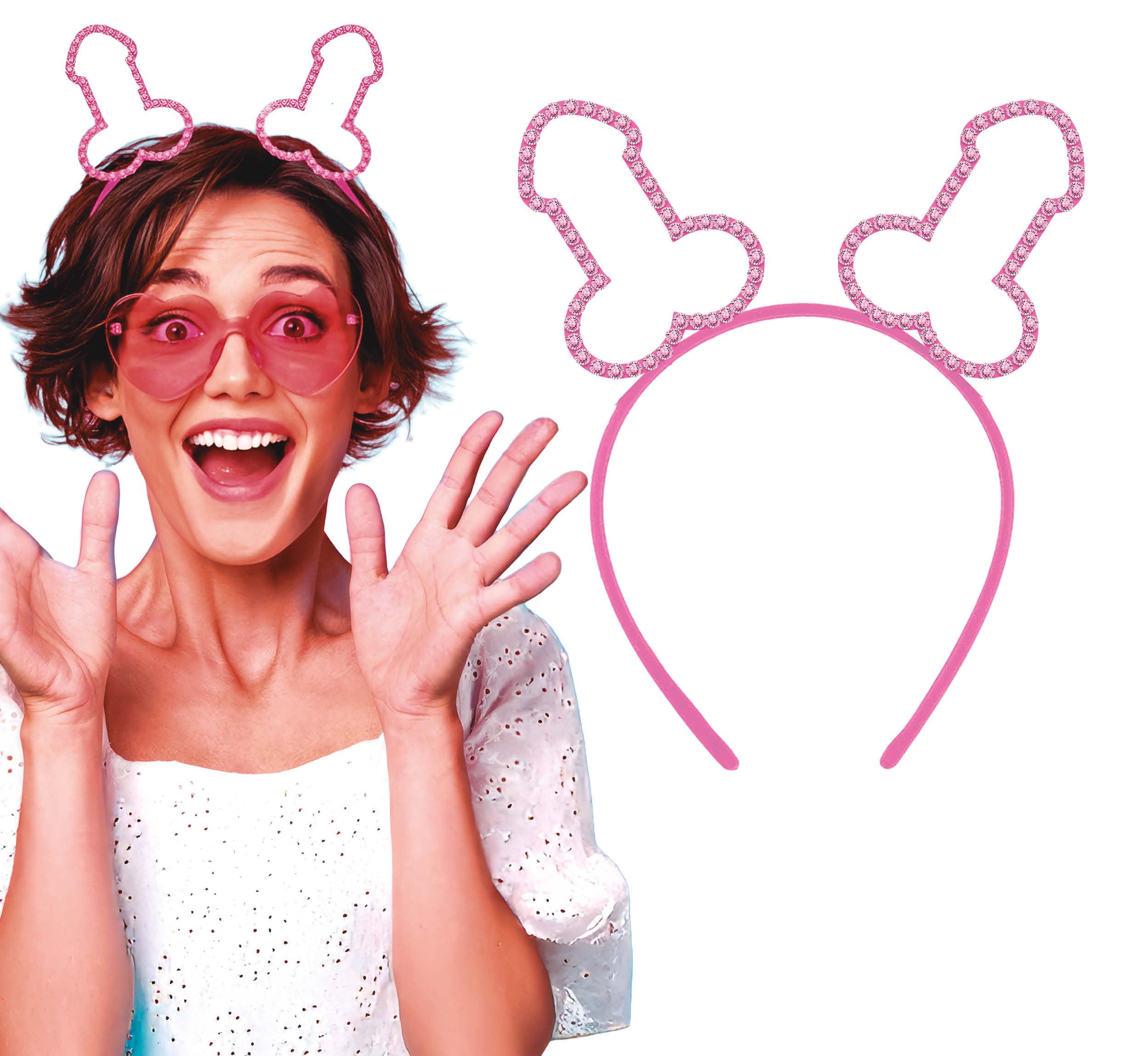 SHINY PENIS HEADBAND, ADULT