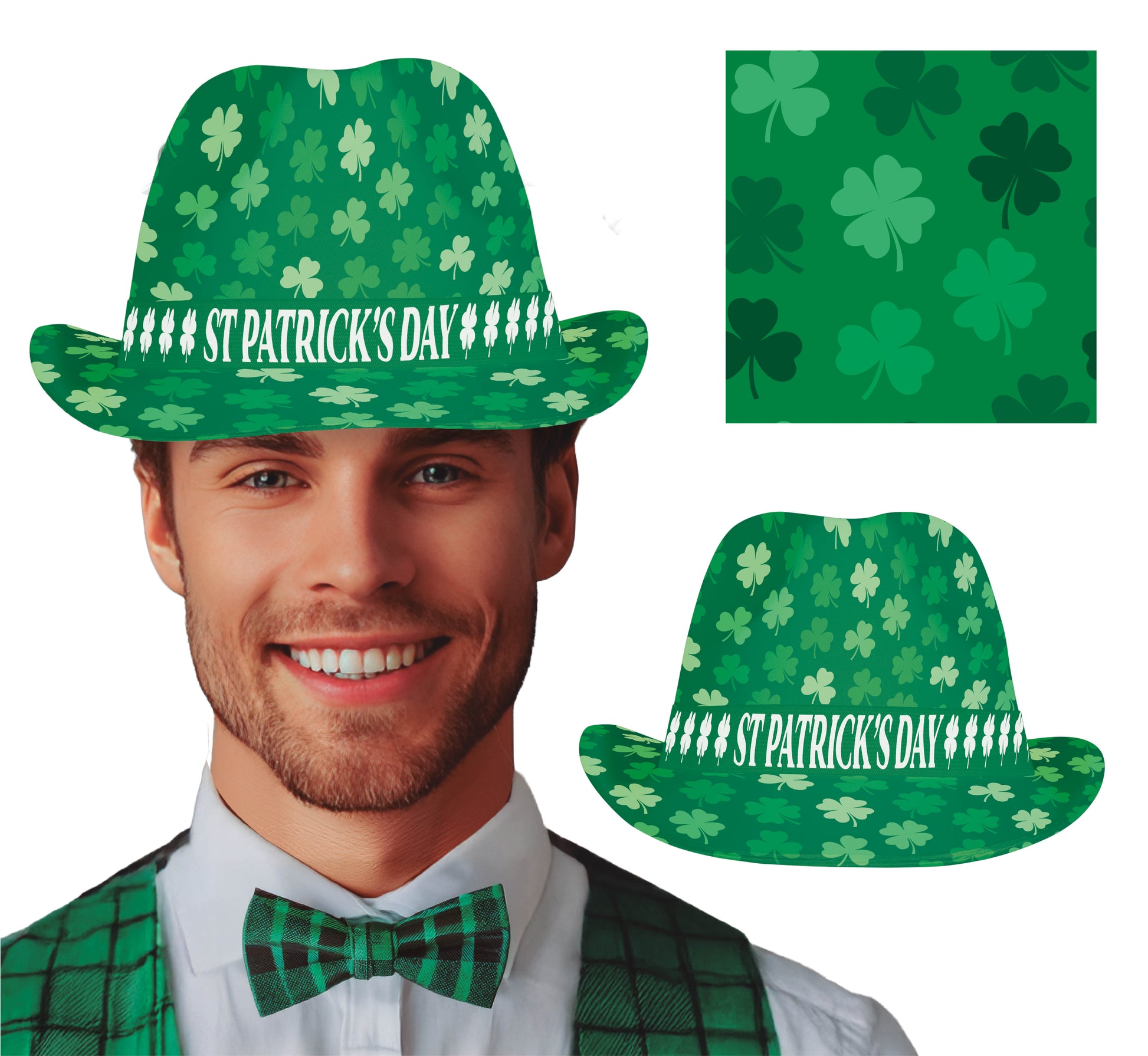 ST. PATRICK'S GANGSTER HAT, ADULT